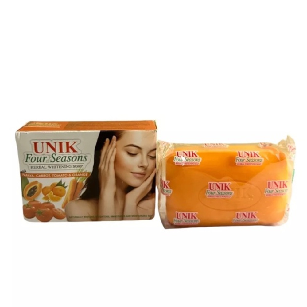UNIK Four Seasons Herbal Infused Natural Brightening Whitening Soap 150 g